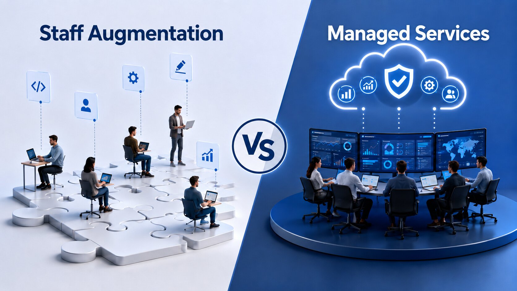 Staff Augmentation vs Managed Services: Choosing the Right IT Delivery Model