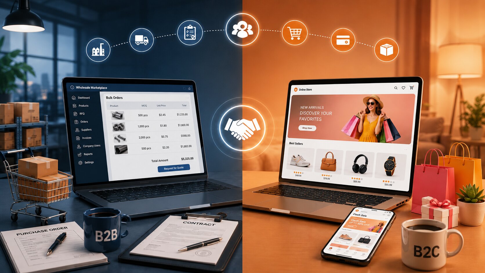 B2B vs B2C Marketplace Development: Key Differences